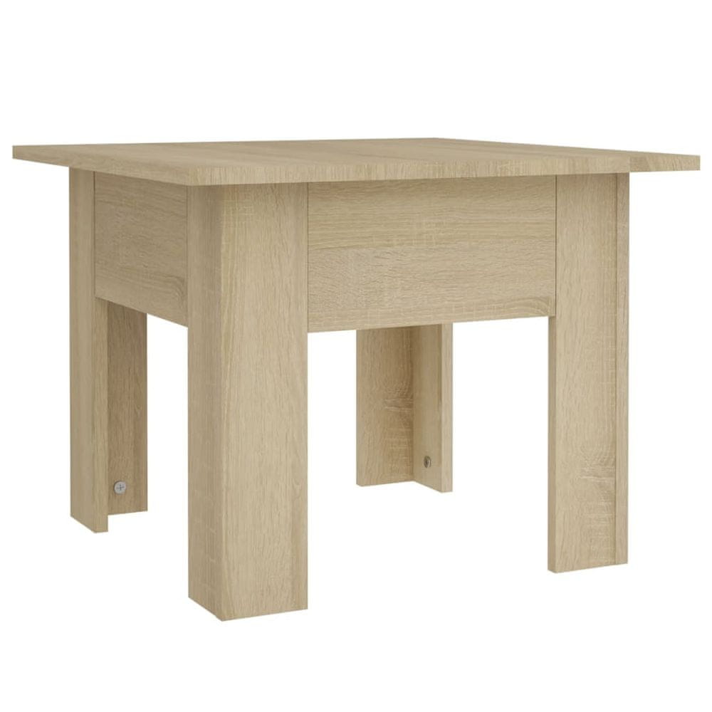 Vidaxl Konferenčný stolík dub sonoma 55x55x42 cm drevotrieska